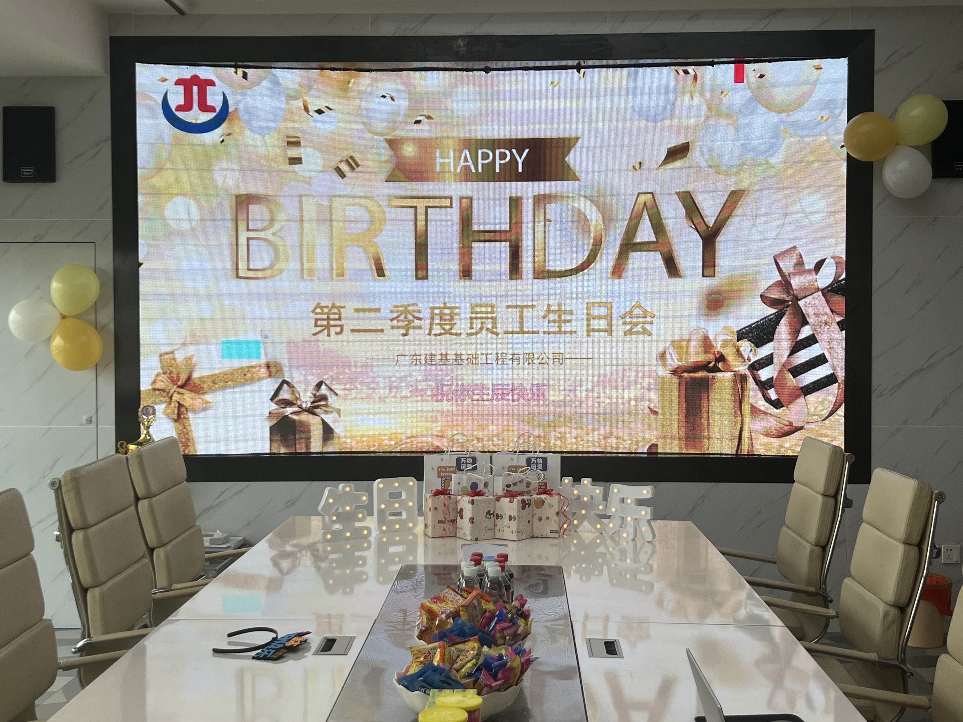 广东建基2023年第二季度员工生日会