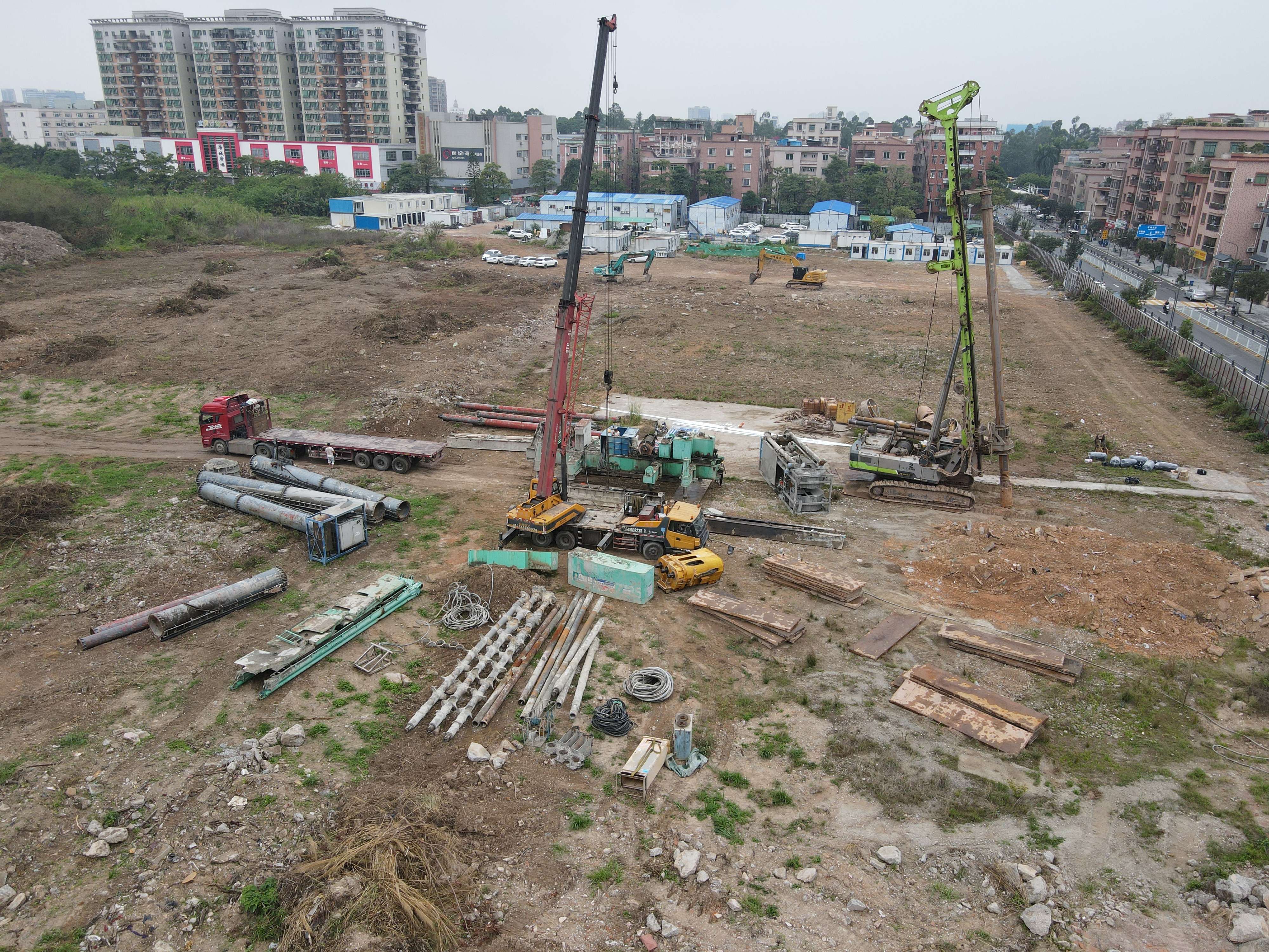 东莞公司龙湾项目P3地块基础锚杆及P4地块桩基及支护工程